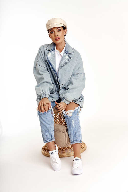 Damskie Trampki Na Dużej Podeszwie BIG STAR FF274245 Białe