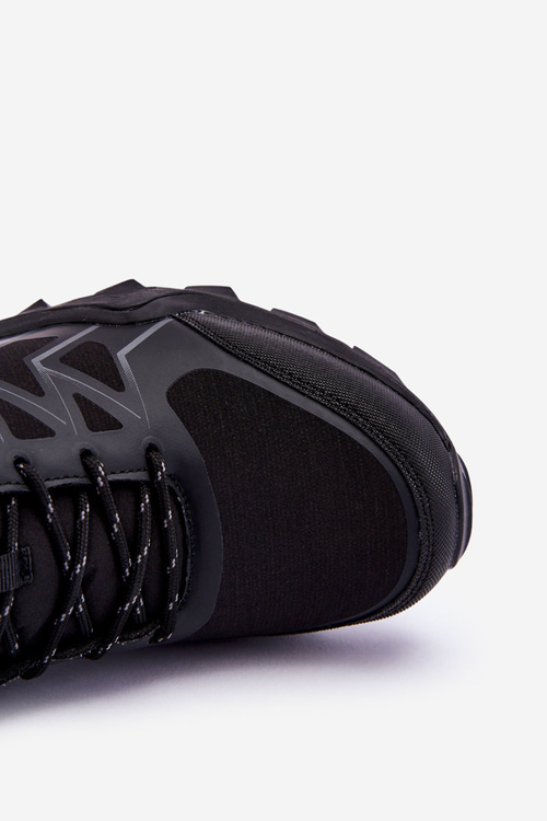 Męskie Buty Sportowe Trekkingowe Softshell Czarne Jack