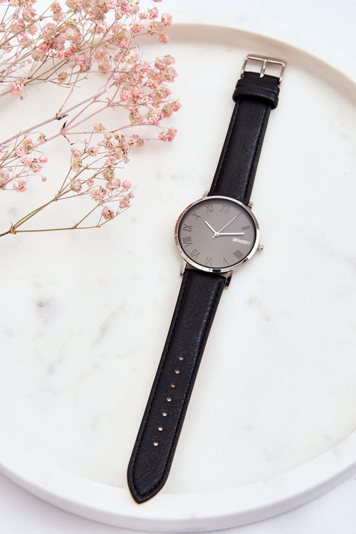 Damski Analogowy Zegarek Na Pasku ERNEST Czarny