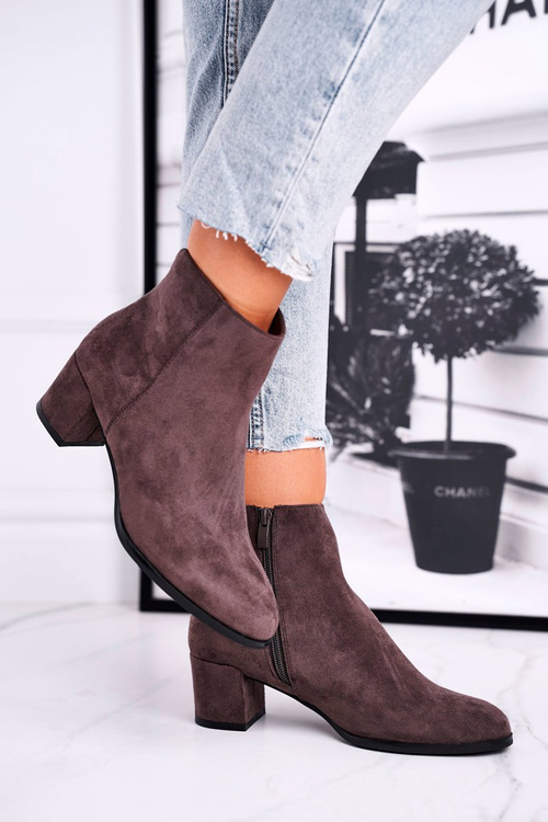 Botki Damskie Sergio Leone Coffee BT528