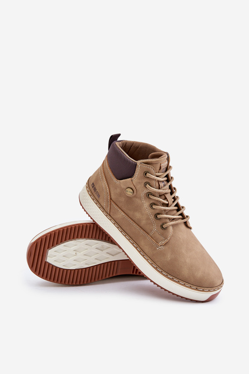 Sznurowane Botki Męskie Big Star OO174560 Hi-Poly System Brązowe