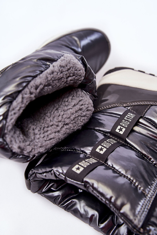 Damskie Śniegowce Big Star KK274391 Ciemnoszare