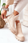 Ocieplane Botki Sztyblety Beżowe Good Idea