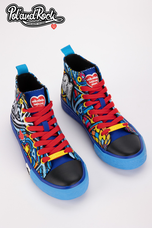 Trampki Pol'and'Rock Festival X Big Star SS174500 Niebieskie