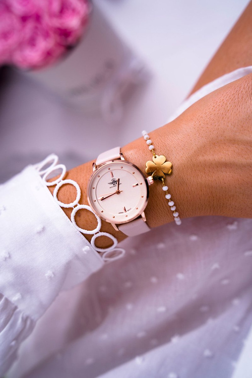 Damski Zegarek Michael John Beżowy Skadiara