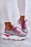 Damskie Sneakersy Memory Foam System Big Star KK274030 Szare