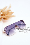 Modne Okulary Przeciwsłoneczne 400UV Prius V310 Gradient Złoto-Fioletowe