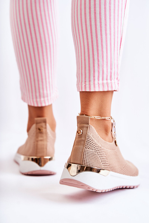 Damskie Wsuwane Buty Sportowe Beżowe Ardenza