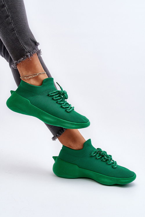 Wsuwane Buty Sportowe Damskie Zielone Juhitha