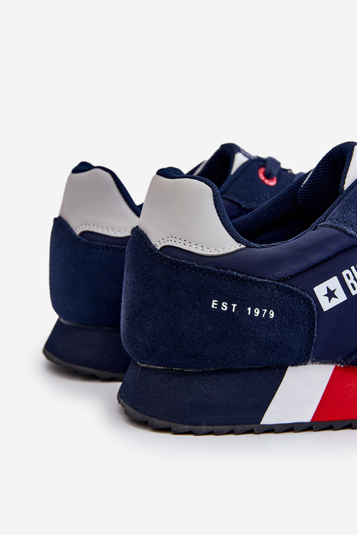 Męskie Buty Sportowe Memory Foam System Big Star LL174159 Granatowe