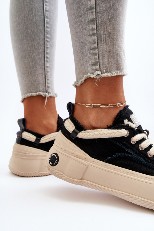 Damskie Sneakersy GOE NN2N4061 Czarne