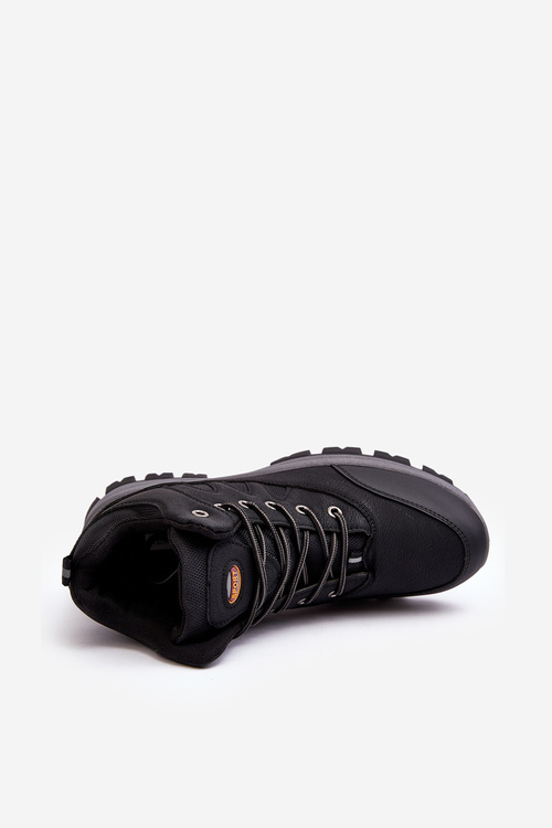 Męskie Klasyczne Buty Trekkingowe Czarne Gometti
