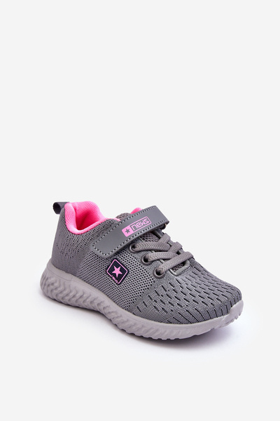 Dziecięce Buty Sportowe Na Rzep Szare Brego
