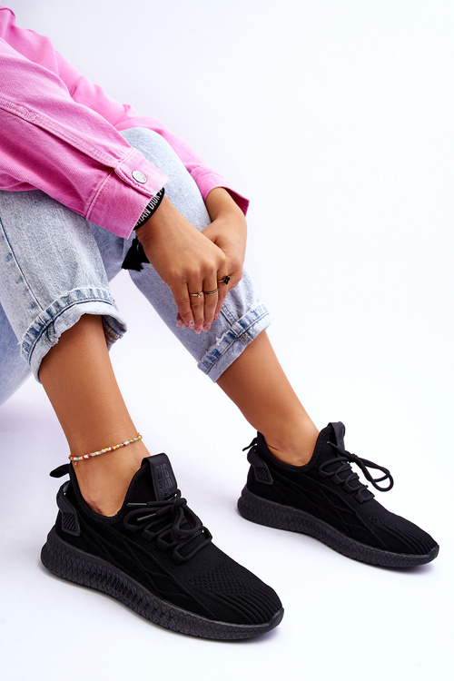 Damskie Wsuwane Sneakersy Big Star LL274711 Czarne