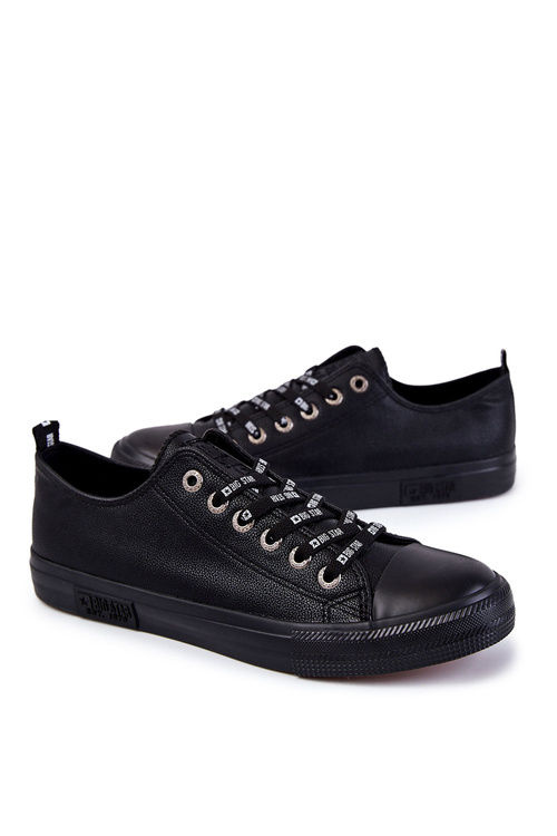 Męskie Skórzane Trampki Big Star KK174053 Czarne