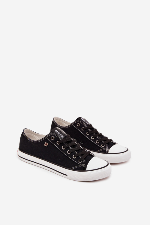 Trampki Męskie Niskie Materiałowe Big Star DD174504 Czarne