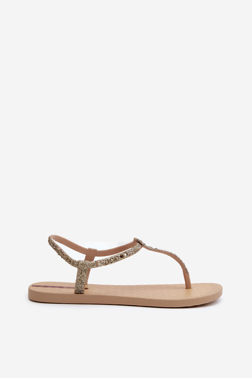 Sandały Japonki Z Brokatem Damskie 26914 Ipanema Class Brilha Fem Złote