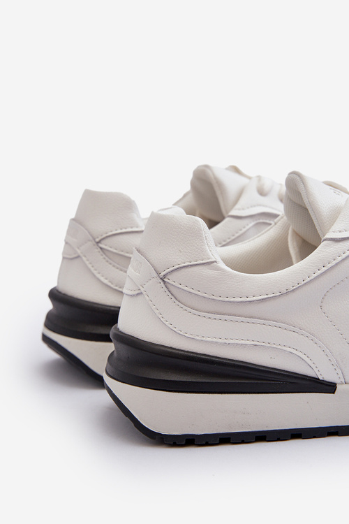 Sneakersy Męskie Skórzane BIG STAR NN174288 Białe