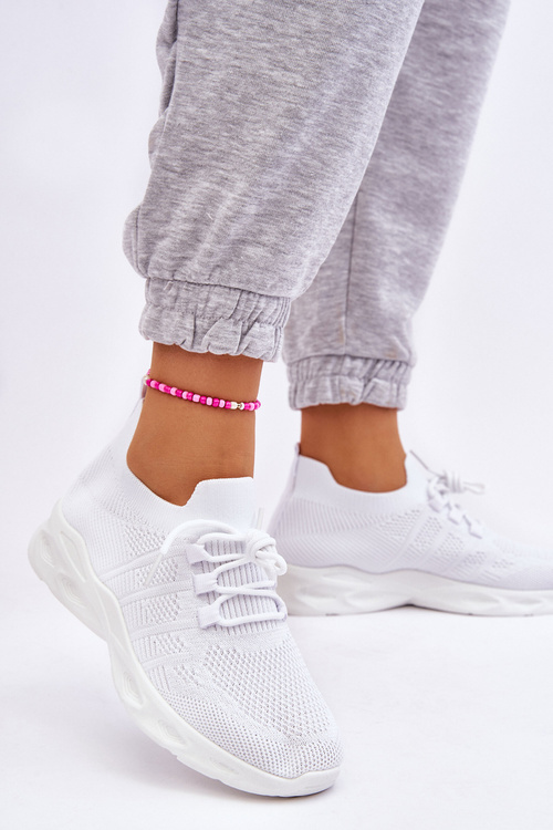 Wsuwane Damskie Buty Sportowe Białe Ellison