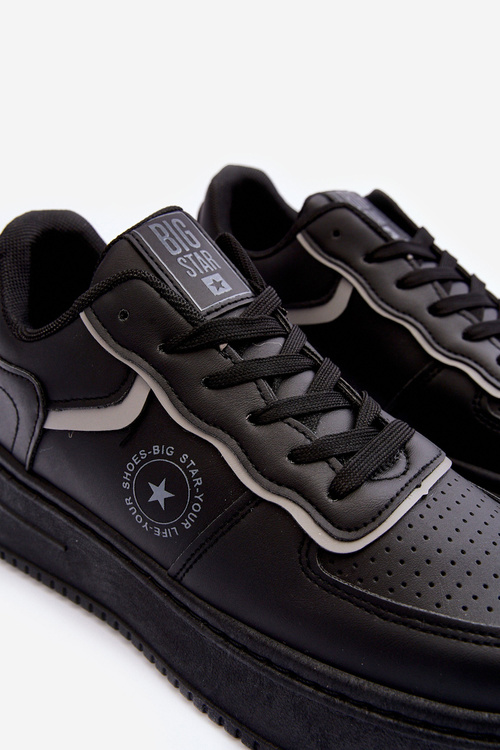 Damskie Buty Sportowe Sneakersy Big Star MM274232 Czarne