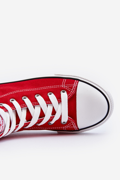 Big Star Wysokie Męskie Czerwone Trampki T174104