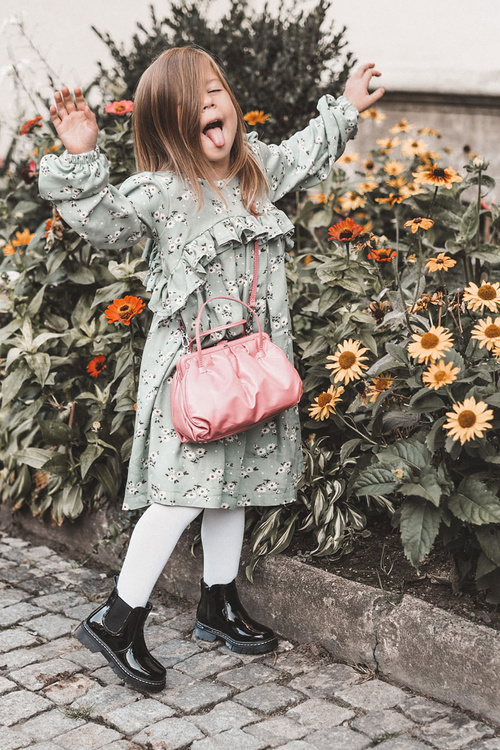 Dziecięce Lakierowane Ocieplane Botki Czarne Porky