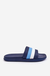 Męskie Klapki W Paski Granatowe Vision