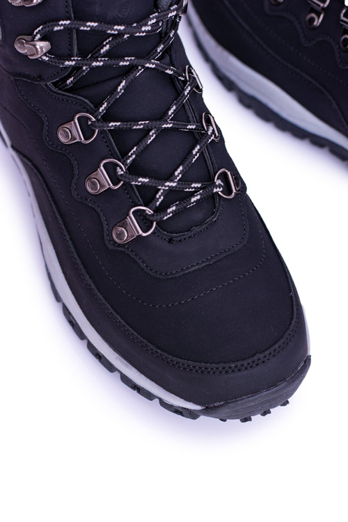 Ciepłe Męskie Czarne Buty Trekkingowe Smith's Duran