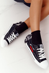 Damskie Trampki Z Napisem BIG STAR FF274082 Czarne