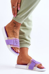 Damskie Sportowe Klapki Fioletowe Sunrise