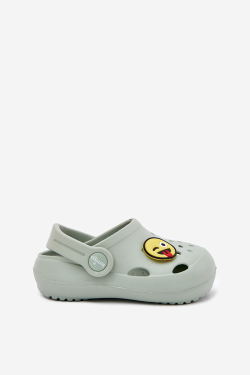 Klapki Dziecięce Piankowe Z Przypinką LEMIGOSE 880 Miętowe