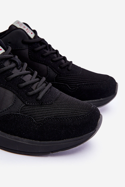 Męskie Buty Sportowe Cross Jeans LL1R4053 Czarne