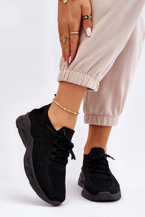 Wsuwane Damskie Buty Sportowe Czarne Ellison