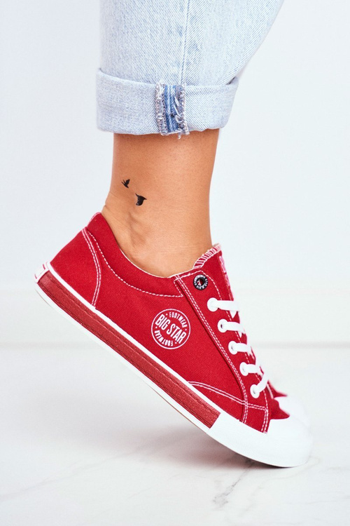 Damskie Trampki Big Star Czerwone FF274226