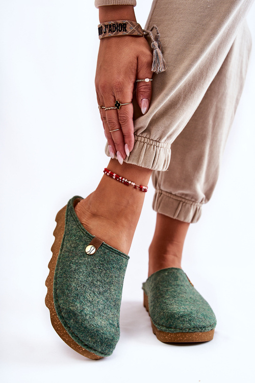 Domowe Papcie Klapki Profilaktyczne Inblu DK-08-007 Zielone