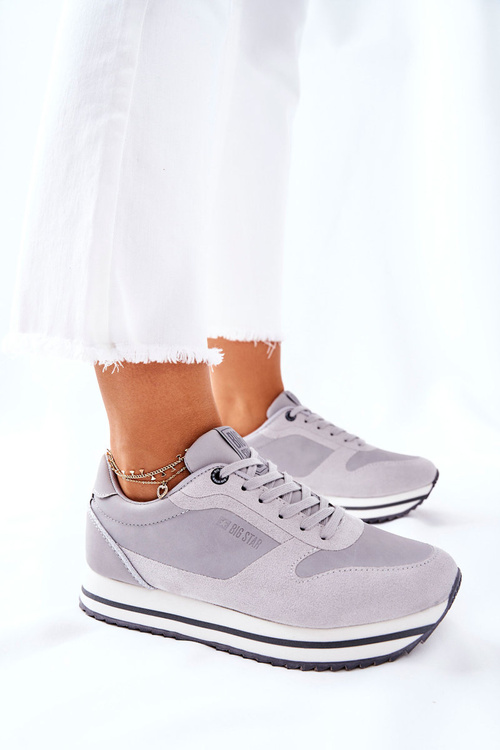 Sportowe Buty Memory Foam Big Star II274219 Szare