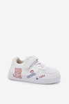 Sneakersy Dziecięce Na Rzep Z Misiem Białe Callexia