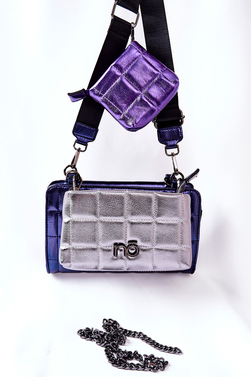 Wielofunkcyjna Pikowana Torebka Listonoszka NOBO NBAG-K1300 Niebieska