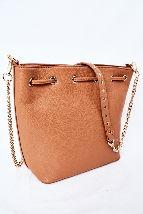 Torebka Listonoszka Na Łańcuszku NOBO K4090 Brązowa