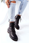Botki Damskie Workery Czarne Magris