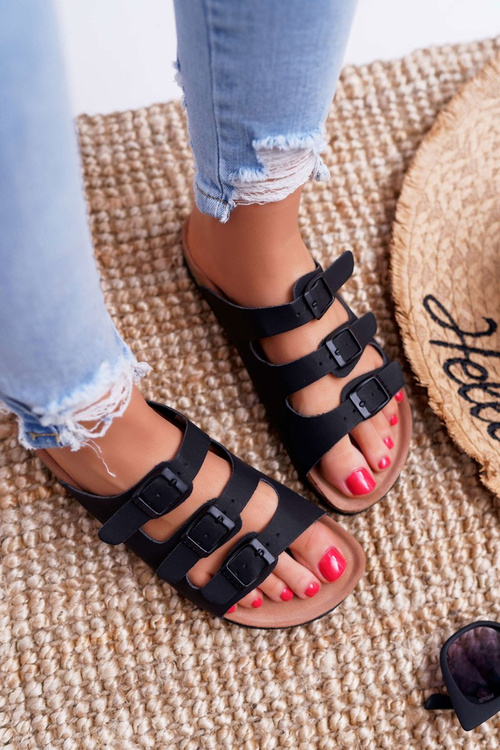 Damskie Klapki Czarne Big Star DD274139