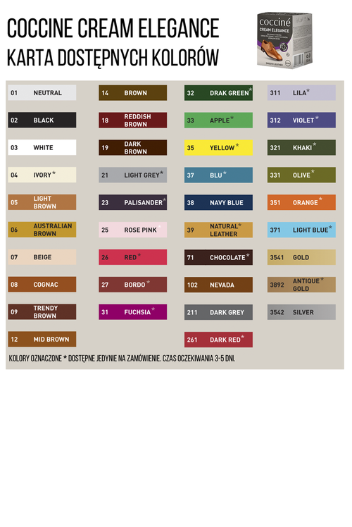 Coccine Cream Elegance Pasta Z Woskiem Do Skór Licowych