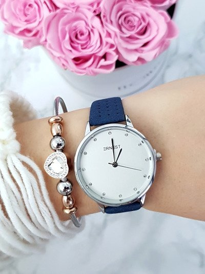 Damski Zegarek Ernest Ethienne Granatowy