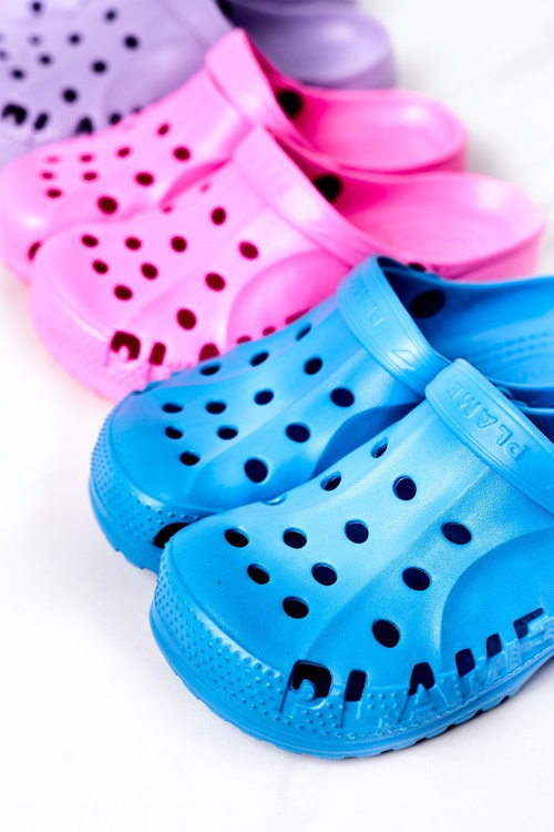 Damskie Piankowe Klapki Kroksy EVA Niebieskie