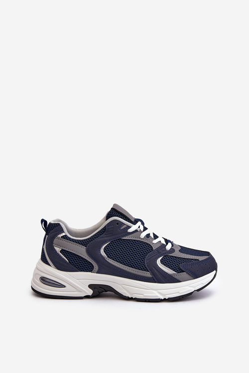 Buty Sportowe Sneakersy Damskie Granatowe Kildia
