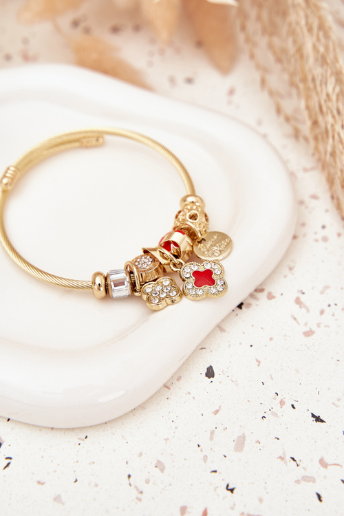 Bransoletka z Zawieszkami Charms Złota