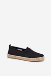 Damskie Espadryle Z Plecionką Vinceza 13624 Czarne