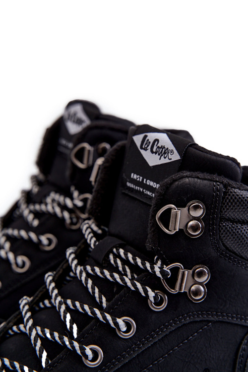 Męskie Botki Buty Trekkingowe Ocieplane Lee Cooper LCJ-22-31-1457 Czarne