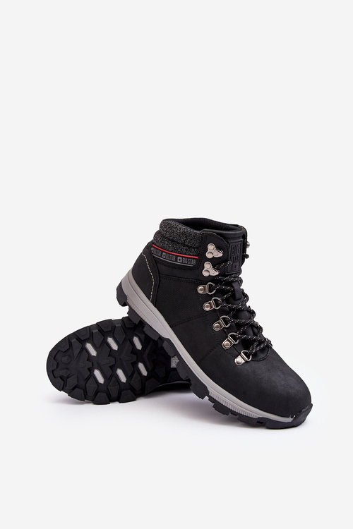 Męskie Buty Trekkingowe Big Star KK174215 Czarne