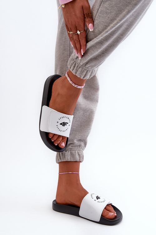 Dziecięce Klapki 4FJMM00FFLIF042-10S Biało-Czarne